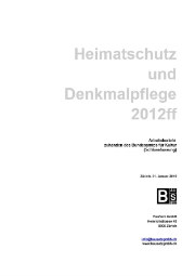 Studie Bundesbeiträge Heimatschutz und Denkmalpflege